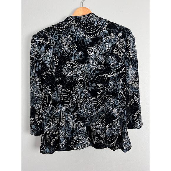 Alex Evenings Womens MP Petite‎ 2pc Set Paisley Formal Cocktail Party Glam Top - Picture 3 of 11